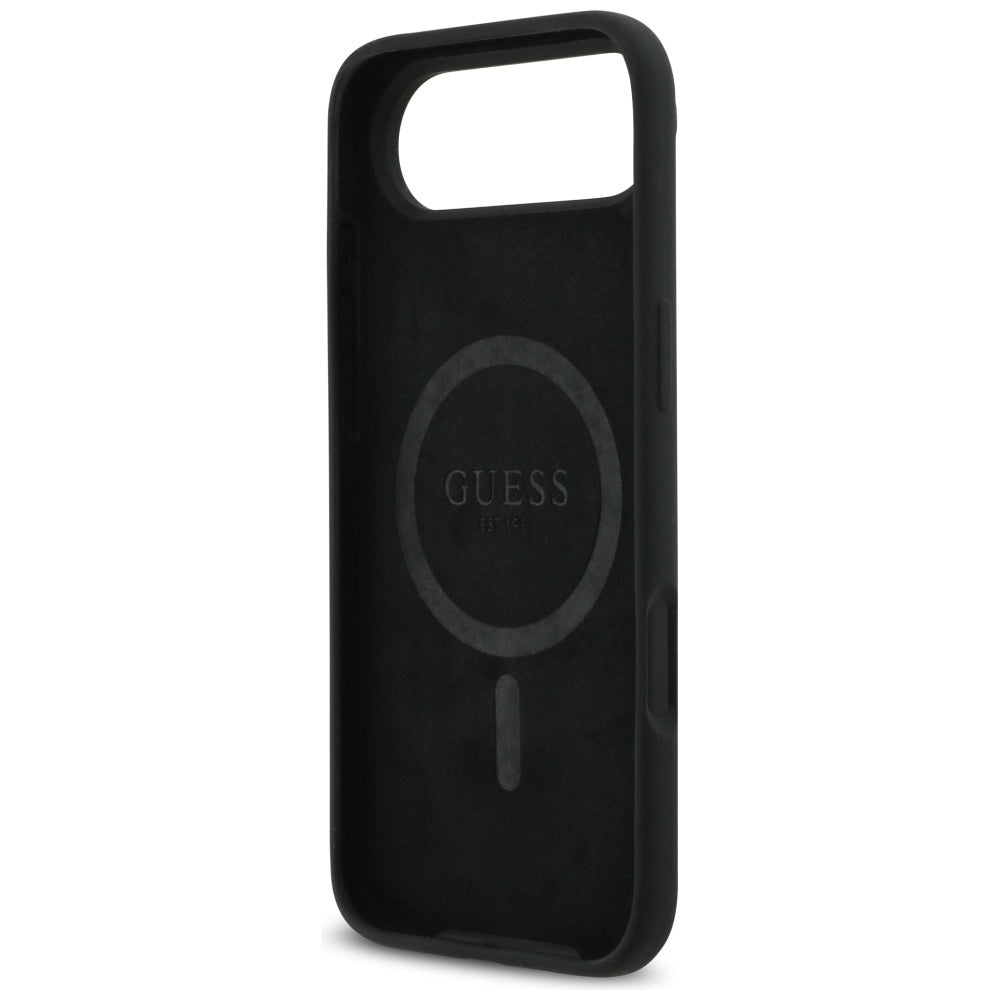 Funda MagSafe para Apple iPhone 17 Air, Guess, Logo Triangular, Negra