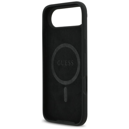 Funda MagSafe para Apple iPhone 17 Air, Guess, Logo Triangular, Negra