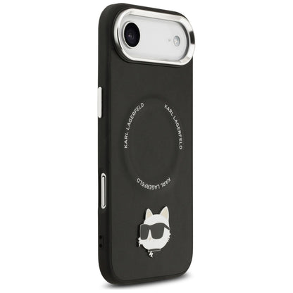Funda MagSafe para Apple iPhone 17 Air, Karl Lagerfeld, Choupette Pin, Negra