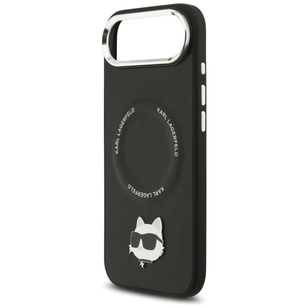 Funda MagSafe para Apple iPhone 17 Air, Karl Lagerfeld, Choupette Pin, Negra