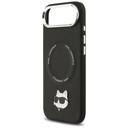 Funda MagSafe para Apple iPhone 17 Air, Karl Lagerfeld, Choupette Pin, Negra
