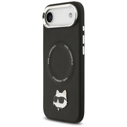 Funda MagSafe para Apple iPhone 17 Air, Karl Lagerfeld, Choupette Pin, Negra