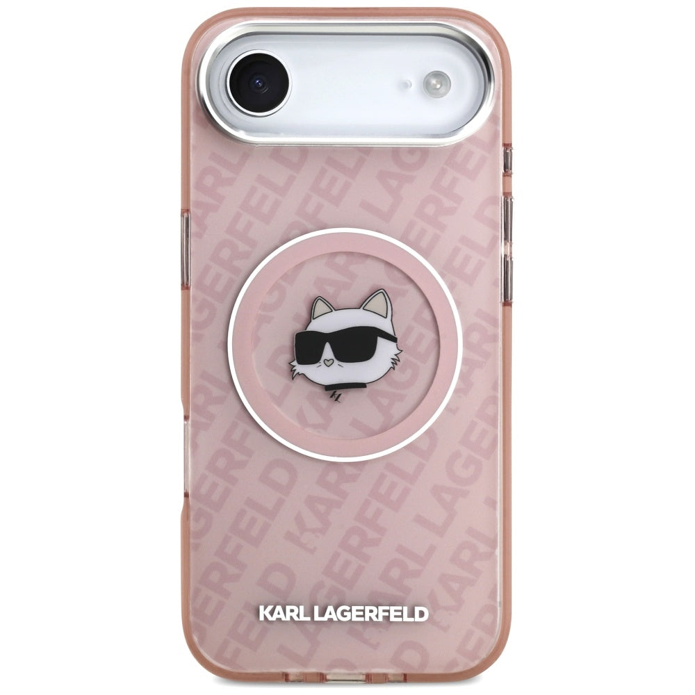 Funda MagSafe para Apple iPhone 17 Air, Karl Lagerfeld, IML Choupette's Head, Rosa.