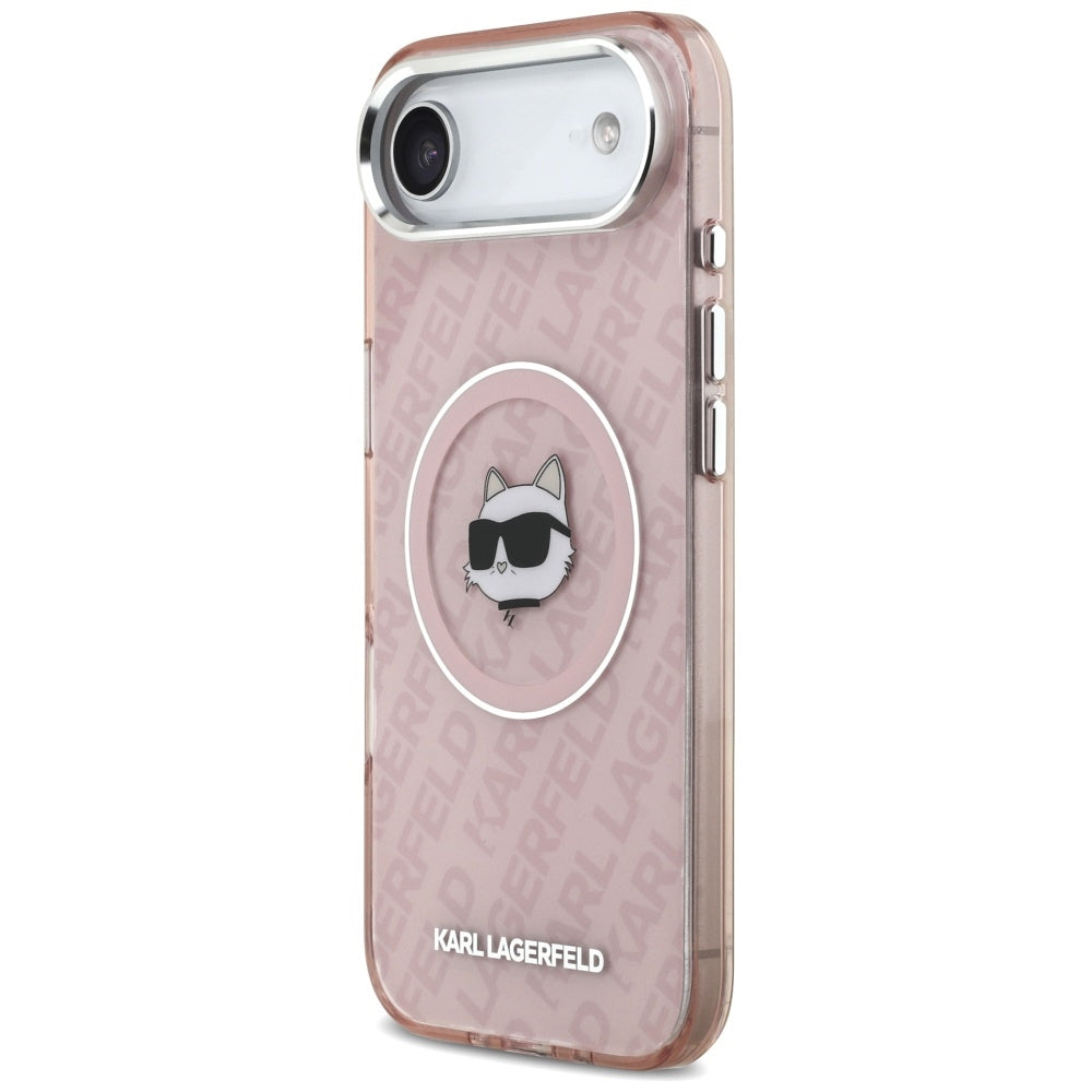 Funda MagSafe para Apple iPhone 17 Air, Karl Lagerfeld, IML Choupette's Head, Rosa.