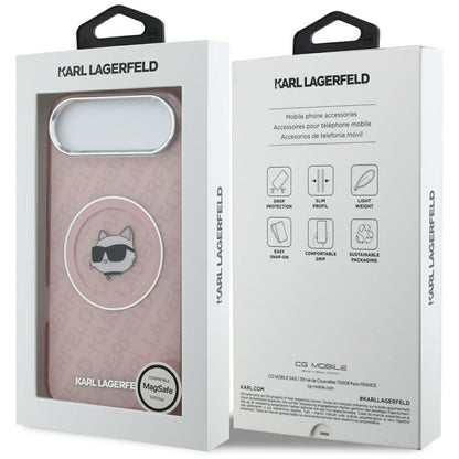 Funda MagSafe para Apple iPhone 17 Air, Karl Lagerfeld, IML Choupette's Head, Rosa.