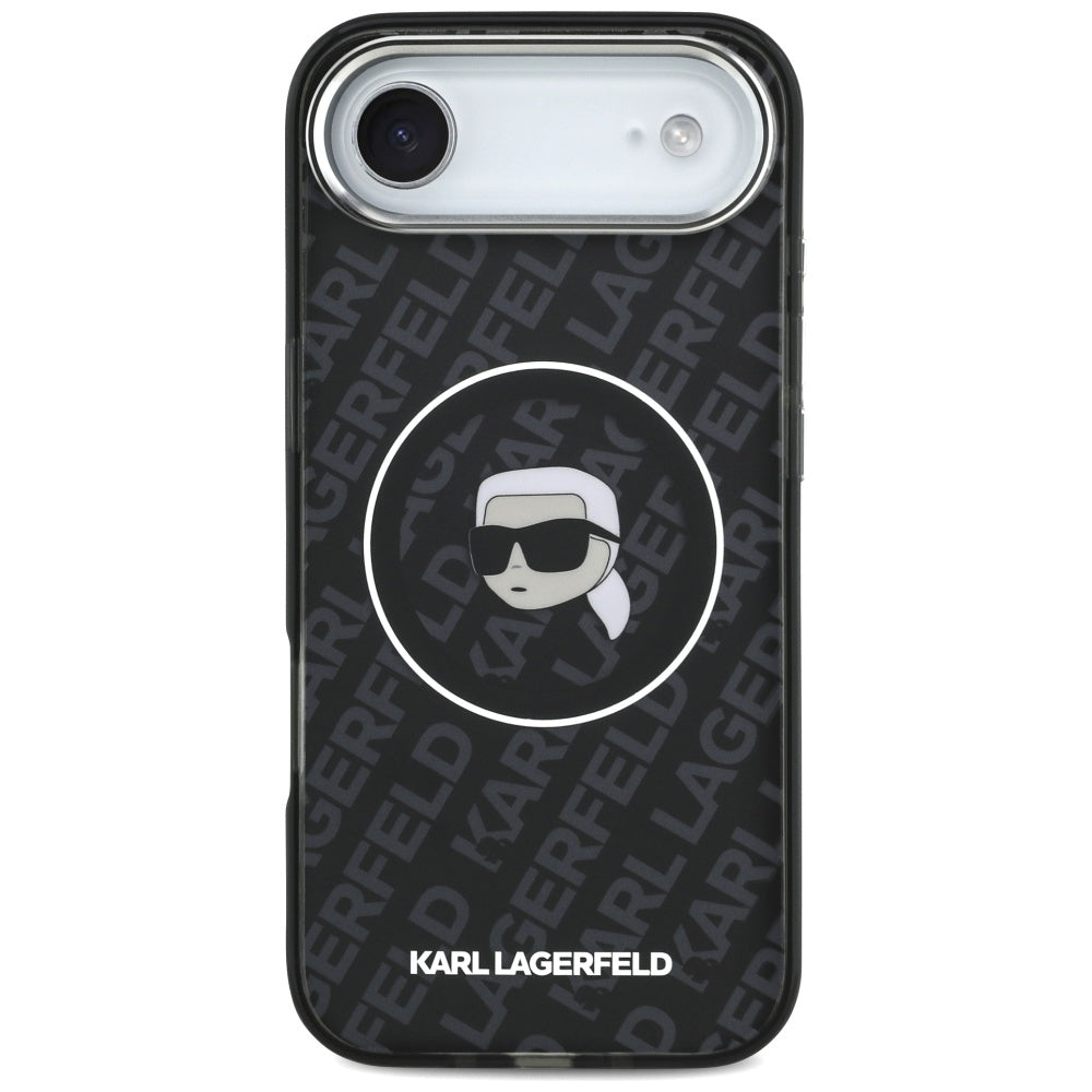 Funda MagSafe para Apple iPhone 17 Air, Karl Lagerfeld, IML Karl's Head, Negra