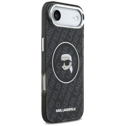 Funda MagSafe para Apple iPhone 17 Air, Karl Lagerfeld, IML Karl's Head, Negra