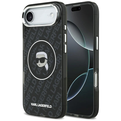 Funda MagSafe para Apple iPhone 17 Air, Karl Lagerfeld, IML Karl's Head, Negra