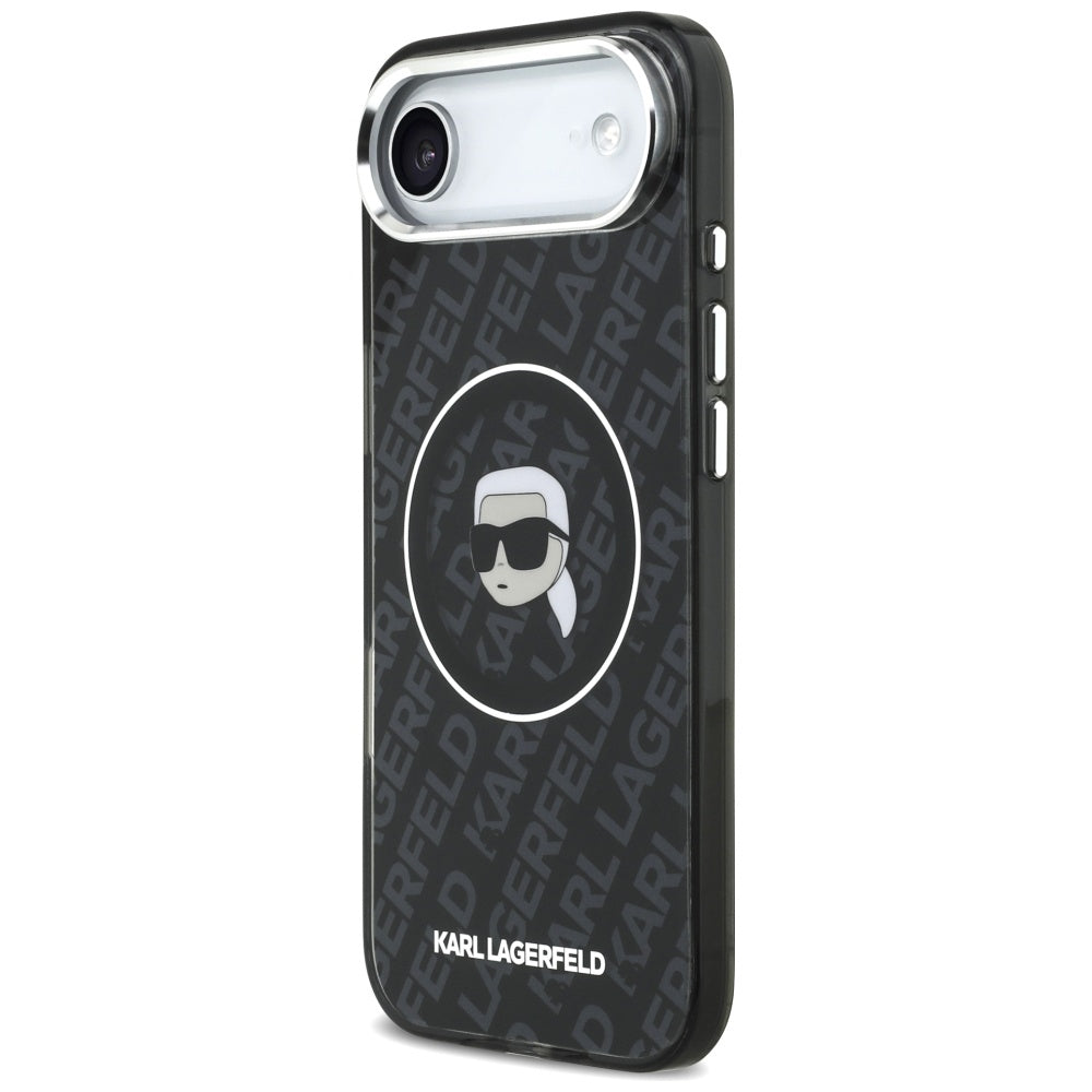 Funda MagSafe para Apple iPhone 17 Air, Karl Lagerfeld, IML Karl's Head, Negra