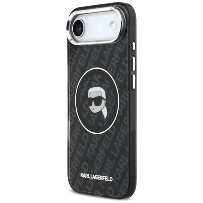 Funda MagSafe para Apple iPhone 17 Air, Karl Lagerfeld, IML Karl's Head, Negra