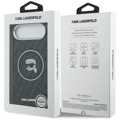 Funda MagSafe para Apple iPhone 17 Air, Karl Lagerfeld, IML Karl's Head, Negra