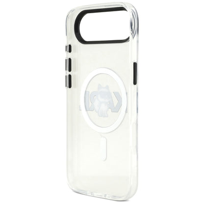 Funda MagSafe para Apple iPhone 17 Air, Karl Lagerfeld, IML Sketch Logo Choupette, Transparente