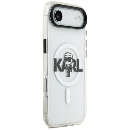 Funda MagSafe para Apple iPhone 17 Air, Karl Lagerfeld, IML Sketch Logo Karl, Transparente