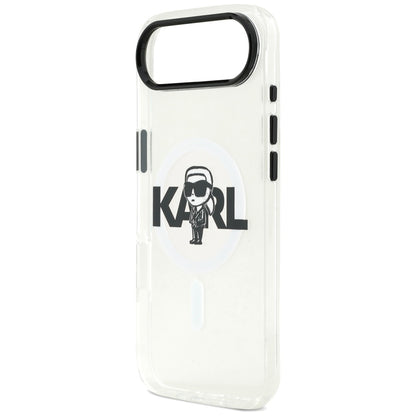Funda MagSafe para Apple iPhone 17 Air, Karl Lagerfeld, IML Sketch Logo Karl, Transparente