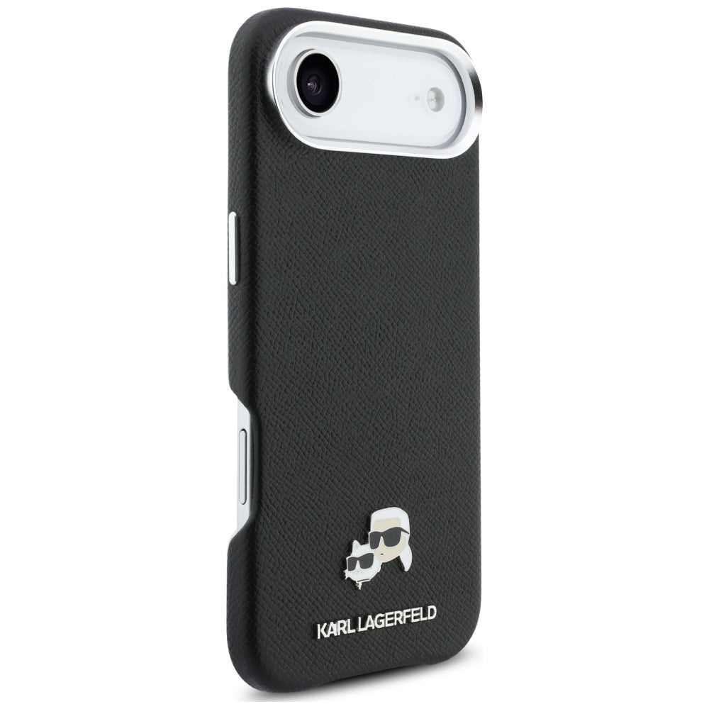 Funda MagSafe para Apple iPhone 17 Air, Karl Lagerfeld, Karl & Choupette Head's Pin, Negra