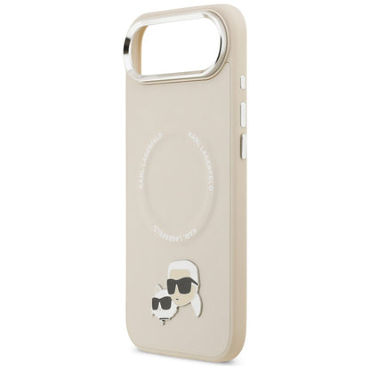 Funda MagSafe para Apple iPhone 17 Air, Karl Lagerfeld, Karl & Choupette Pins, Beige