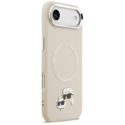 Funda MagSafe para Apple iPhone 17 Air, Karl Lagerfeld, Karl & Choupette Pins, Beige