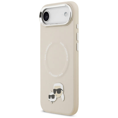 Funda MagSafe para Apple iPhone 17 Air, Karl Lagerfeld, Karl & Choupette Pins, Beige