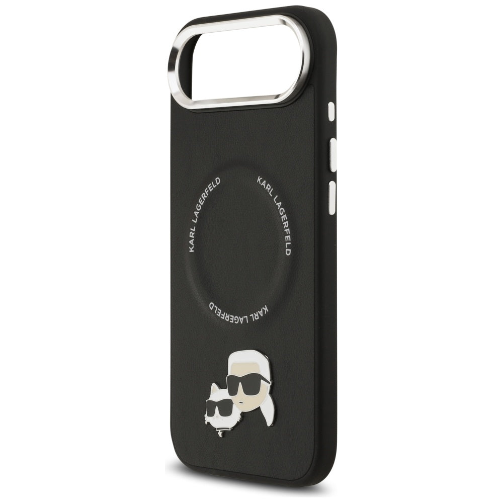 Funda MagSafe para Apple iPhone 17 Air, Karl Lagerfeld, Karl & Choupette Pins, Negra