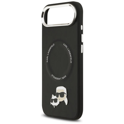 Funda MagSafe para Apple iPhone 17 Air, Karl Lagerfeld, Karl & Choupette Pins, Negra