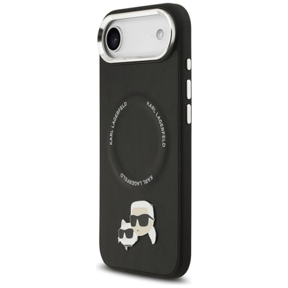 Funda MagSafe para Apple iPhone 17 Air, Karl Lagerfeld, Karl & Choupette Pins, Negra