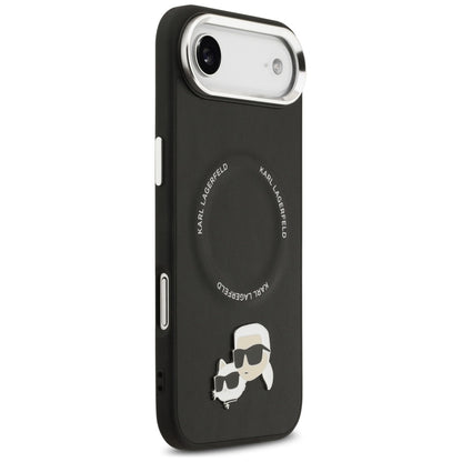 Funda MagSafe para Apple iPhone 17 Air, Karl Lagerfeld, Karl & Choupette Pins, Negra