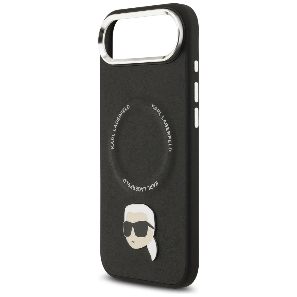 Funda MagSafe para Apple iPhone 17 Air, Karl Lagerfeld, Karl Pin, Negra