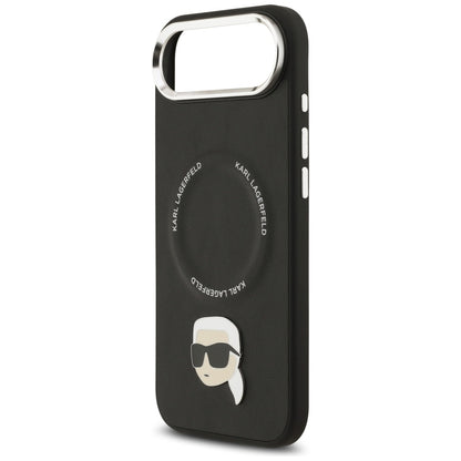 Funda MagSafe para Apple iPhone 17 Air, Karl Lagerfeld, Karl Pin, Negra