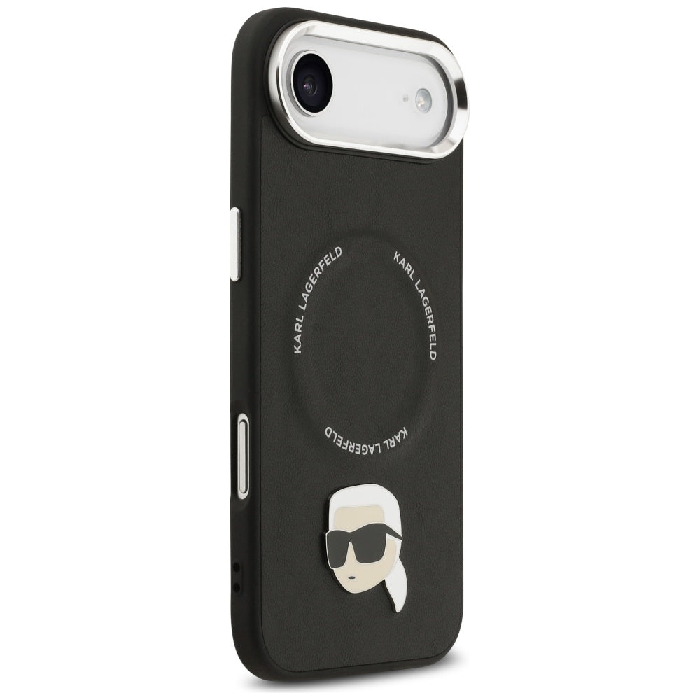 Funda MagSafe para Apple iPhone 17 Air, Karl Lagerfeld, Karl Pin, Negra