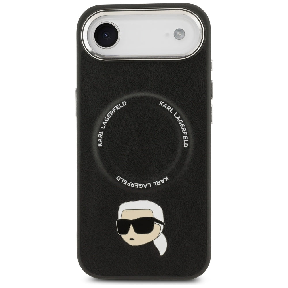 Funda MagSafe para Apple iPhone 17 Air, Karl Lagerfeld, Karl Pin, Negra