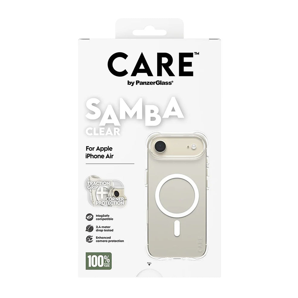 Funda MagSafe para Apple iPhone 17 Air, PanzerGlass, Care Fashionable, Transparente Blanca