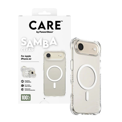 Funda MagSafe para Apple iPhone 17 Air, PanzerGlass, Care Fashionable, Transparente Blanca