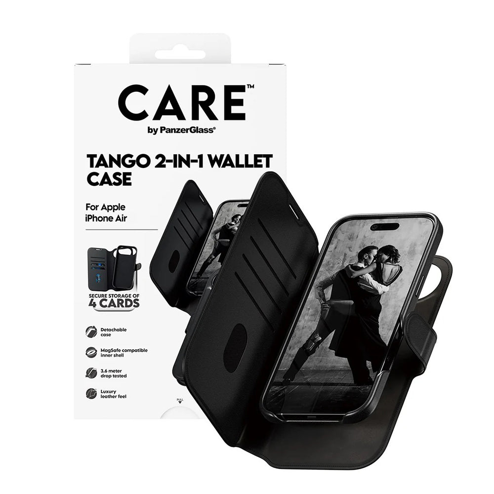 Funda MagSafe para Apple iPhone 17 Air, PanzerGlass, Característica Care Tango Dos-en-Uno, Negra