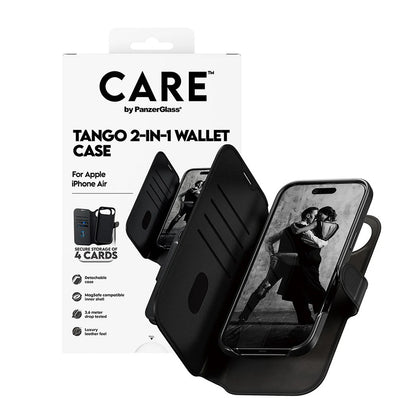 Funda MagSafe para Apple iPhone 17 Air, PanzerGlass, Característica Care Tango Dos-en-Uno, Negra