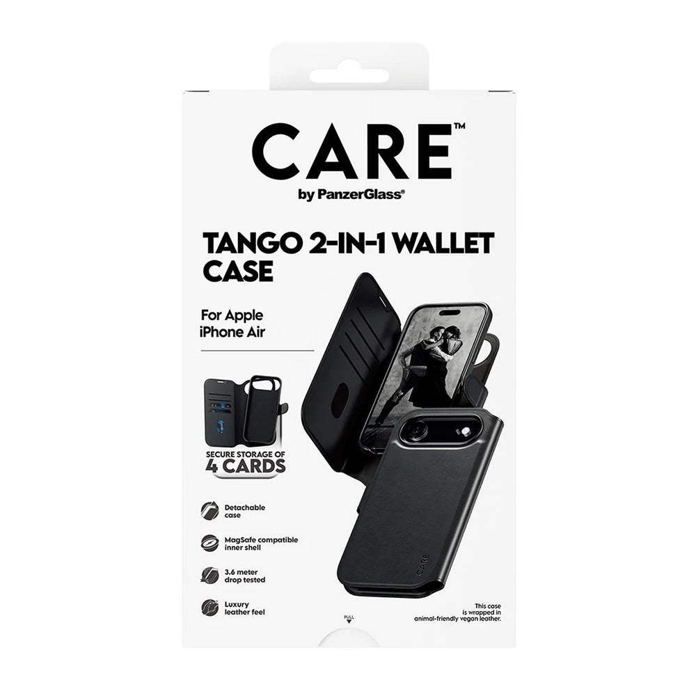 Funda MagSafe para Apple iPhone 17 Air, PanzerGlass, Característica Care Tango Dos-en-Uno, Negra
