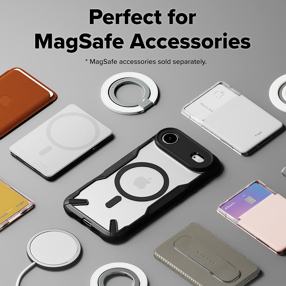 Funda MagSafe para Apple iPhone 17 Air, Ringke, Fusion X, Negra