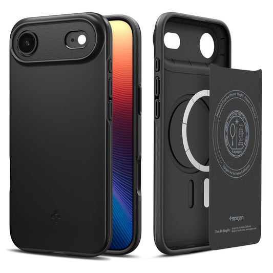 Funda MagSafe para Apple iPhone 17 Air, Spigen, Thin Fit, Negra