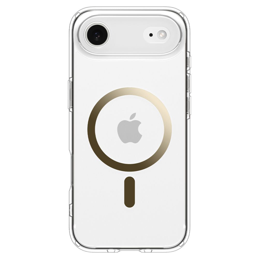 Funda MagSafe para Apple iPhone 17 Air, Spigen, Ultra Hybrid, Dorada Transparente