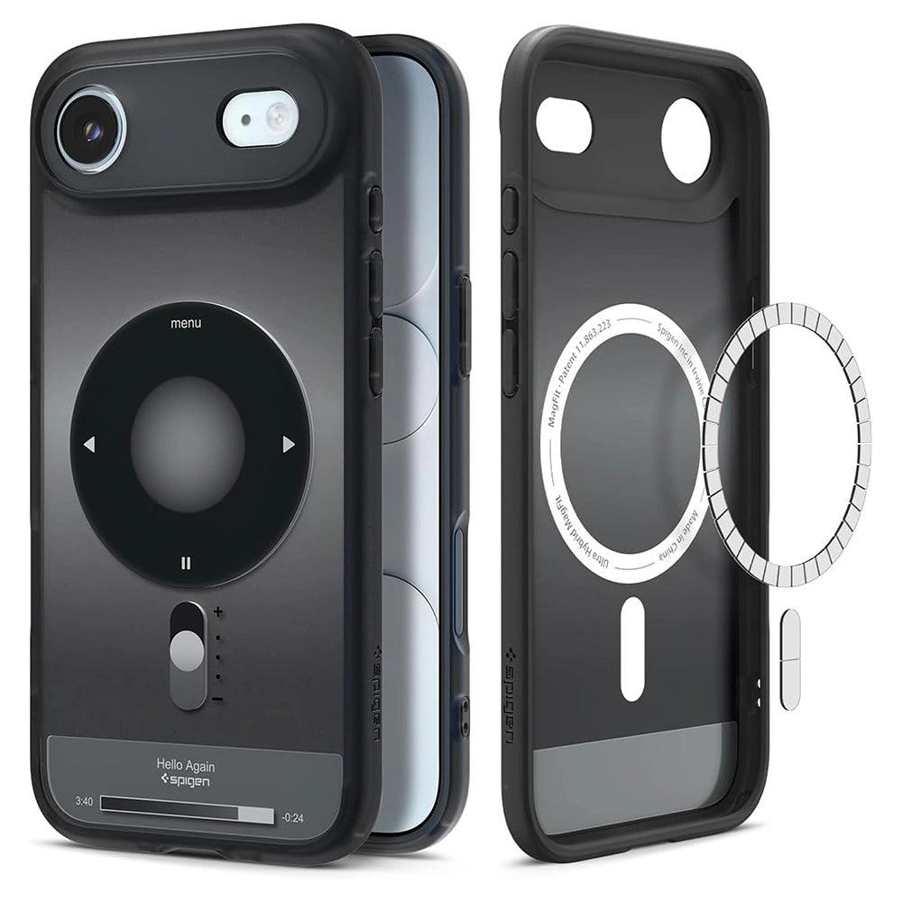 Funda MagSafe para Apple iPhone 17 Air, Spigen, Ultra Hybrid Classic, Negra