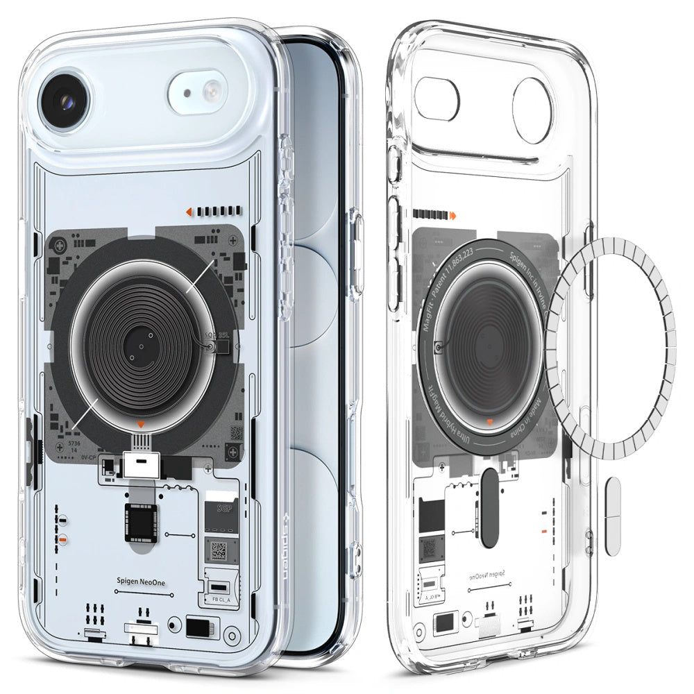 Husa MagSafe pentru Apple iPhone 17 Air, Spigen, Ultra Hybrid Neo One, Transparenta