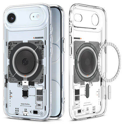 Husa MagSafe pentru Apple iPhone 17 Air, Spigen, Ultra Hybrid Neo One, Transparenta