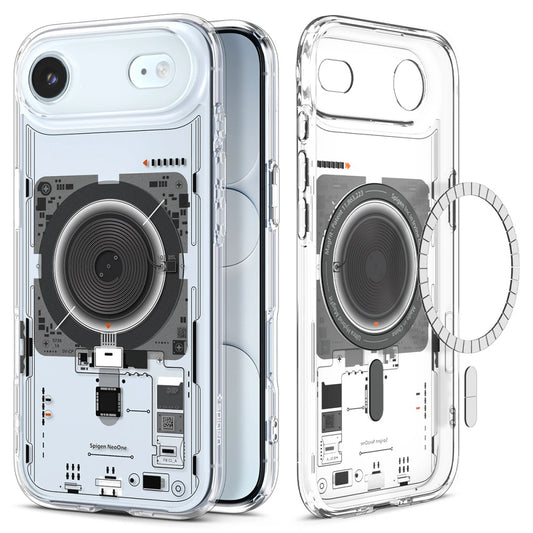Husa MagSafe pentru Apple iPhone 17 Air, Spigen, Ultra Hybrid Neo One, Transparenta