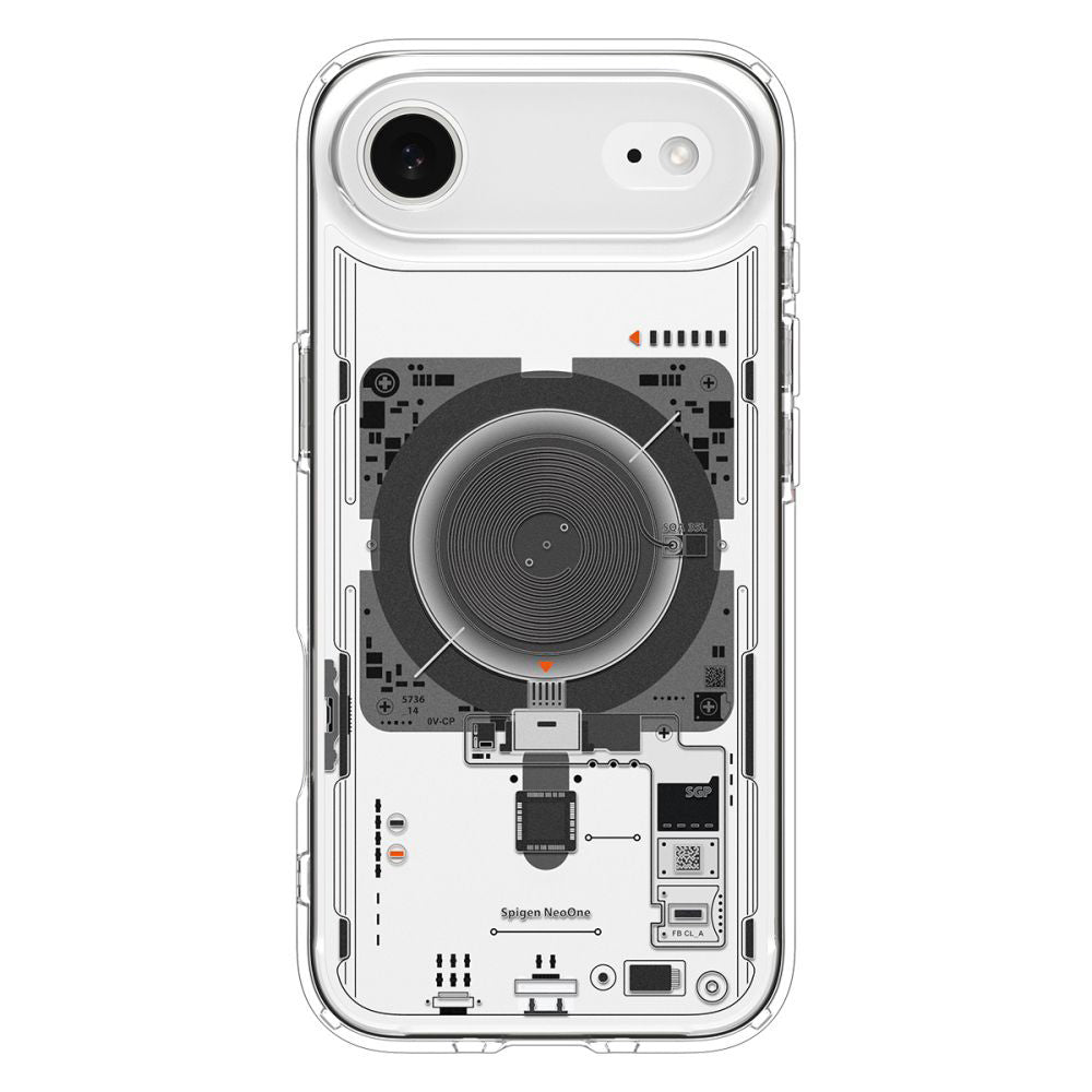 Husa MagSafe pentru Apple iPhone 17 Air, Spigen, Ultra Hybrid Neo One, Transparenta
