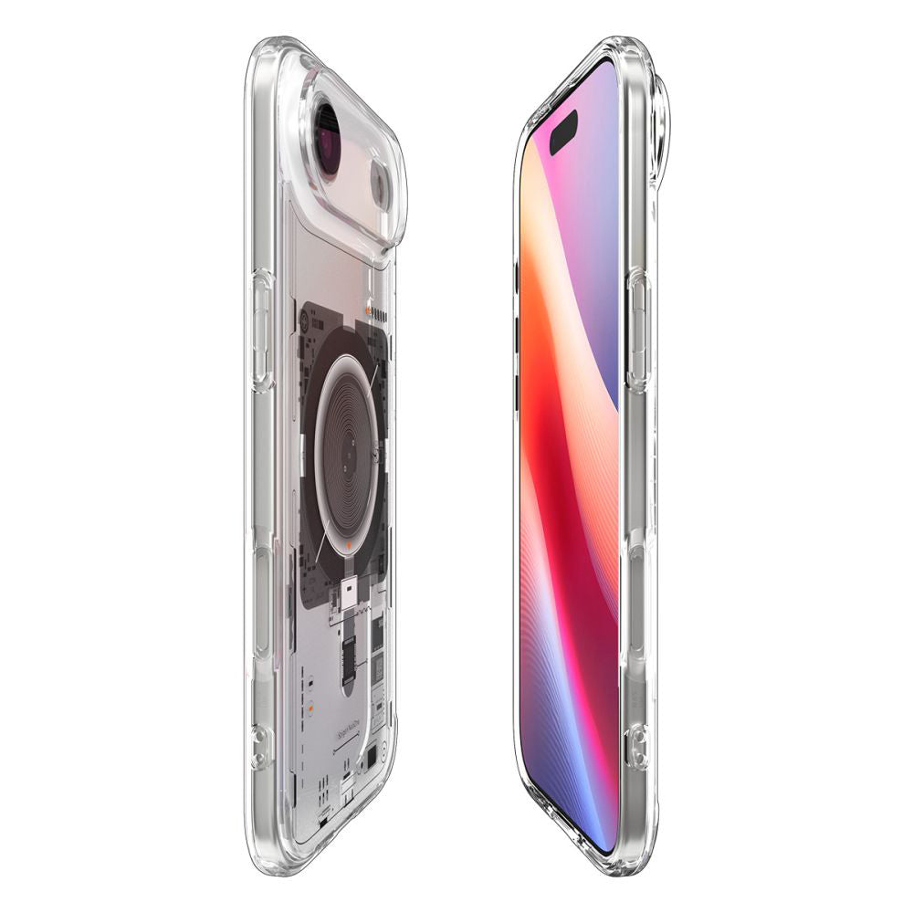 Husa MagSafe pentru Apple iPhone 17 Air, Spigen, Ultra Hybrid Neo One, Transparenta
