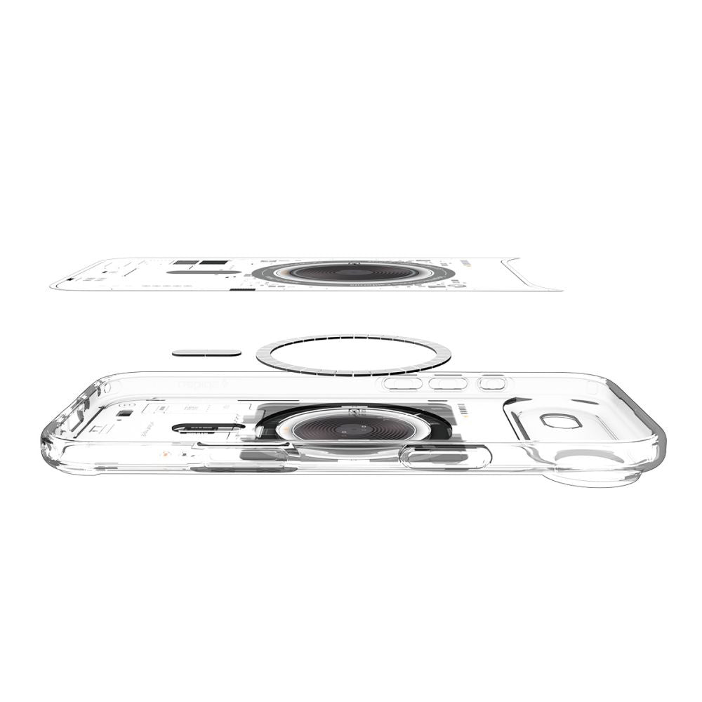 Husa MagSafe pentru Apple iPhone 17 Air, Spigen, Ultra Hybrid Neo One, Transparenta