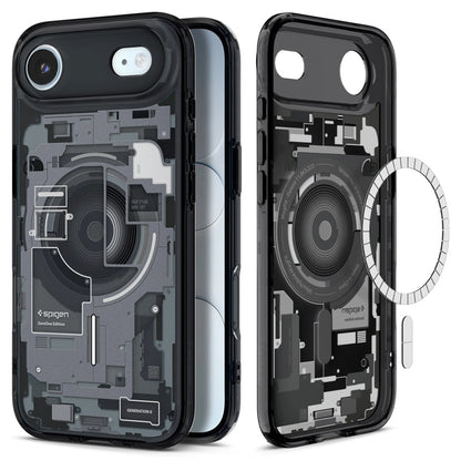Funda MagSafe para Apple iPhone 17 Air, Spigen, Ultra Hybrid Zero One, Negra