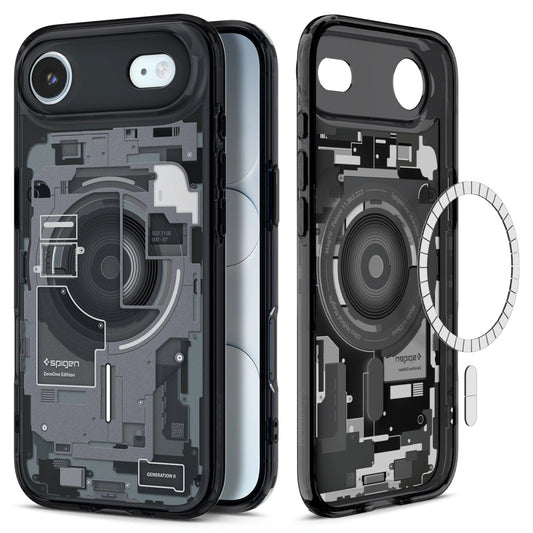 Funda MagSafe para Apple iPhone 17 Air, Spigen, Ultra Hybrid Zero One, Negra