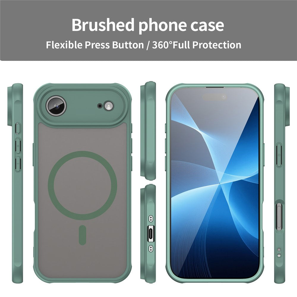 Funda MagSafe para Apple iPhone 17 Air, Techsuit, HaloFrost II, Verde