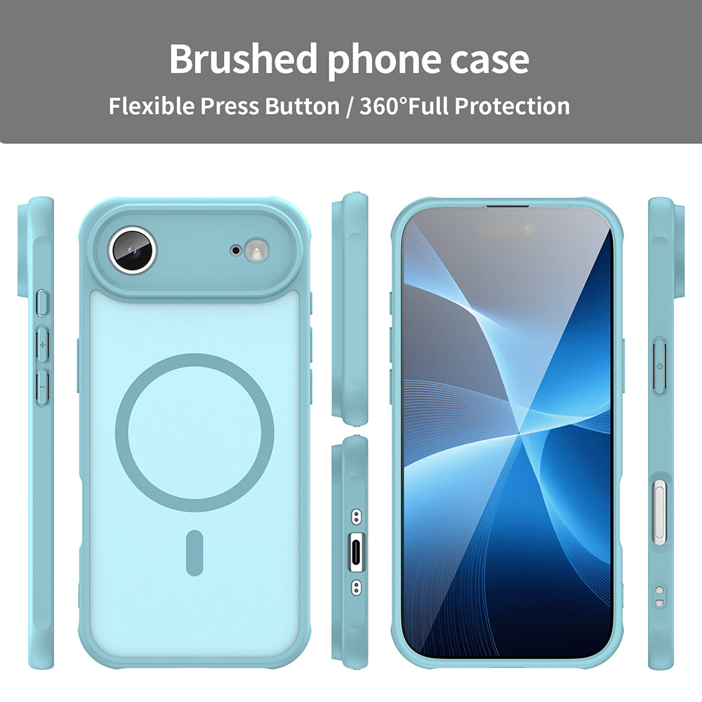 Funda MagSafe para Apple iPhone 17 Air, Techsuit, HaloFrost II, Verde Claro