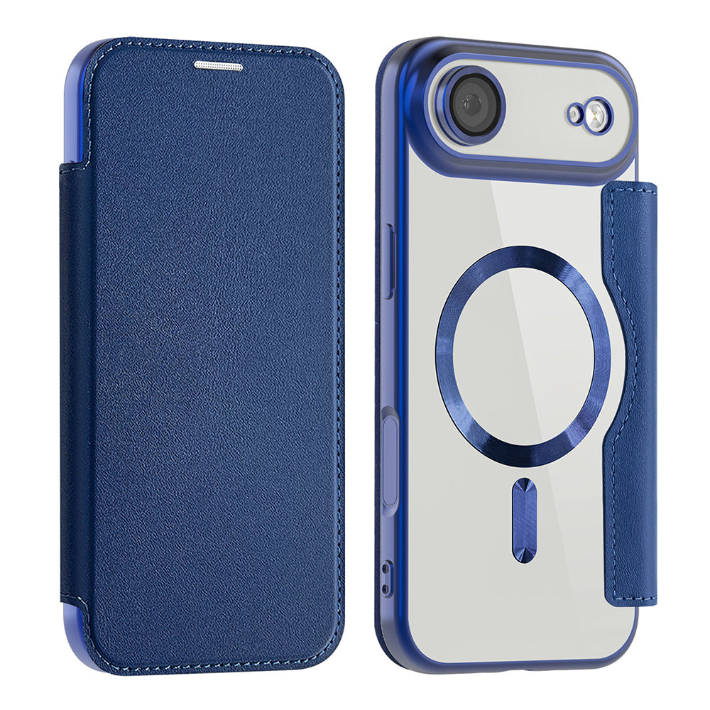 Funda MagSafe para Apple iPhone 17 Air, Techsuit, SmartMag Book, Azul